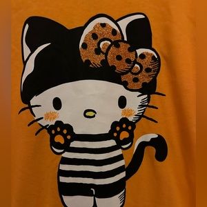 NEW WITH TAGS HELLO KITTY TShirt By SANRIO ORANGE HALLOWEEN